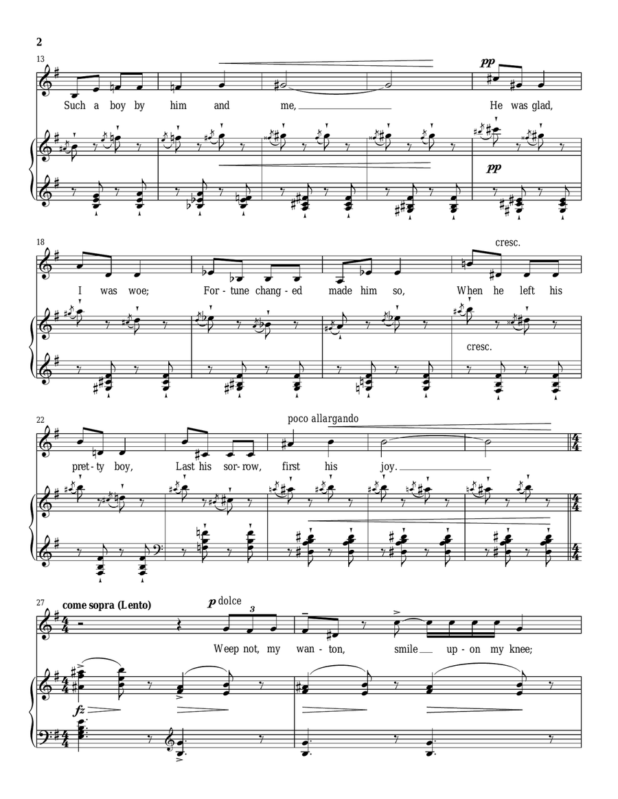 Sephestia's Lullaby Sephestia's Lullaby Mezzo-Soprano Voice scores gallery preview page 2