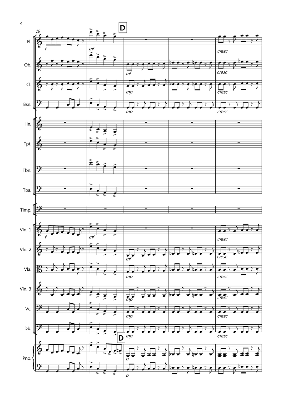 The Can Can for School Orchestra Large Ensemble scores gallery preview page 4