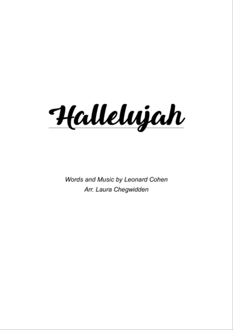 Hallelujah String Trio scores gallery preview page 1
