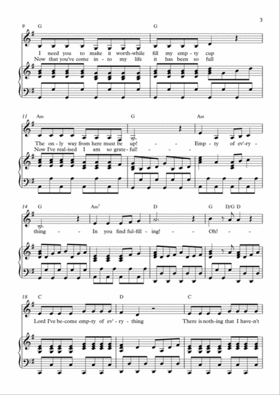 Empty Of Everything Empty Of Everything Voice scores gallery preview page 3