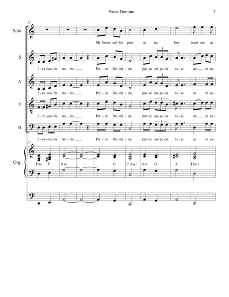Parce Domine (Solo and SATB) image number null
