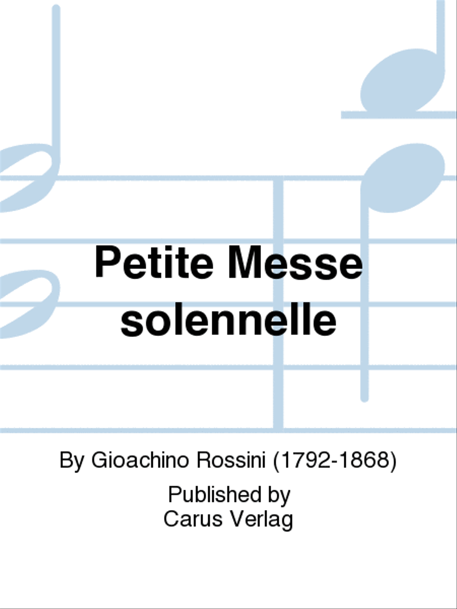 Petite Messe solennelle 4-Part scores gallery preview page 1
