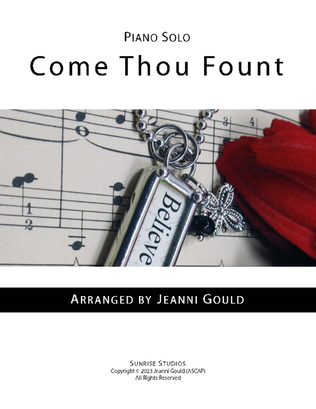 Book cover for Come Thou Fount, Advanced Piano Solo