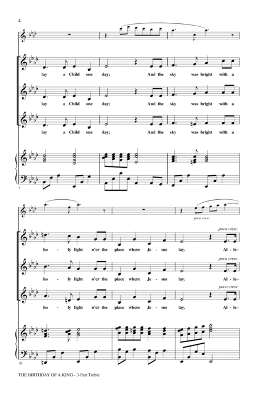 The Birthday Of A King The Birthday Of A King 3-Part scores gallery preview page 2