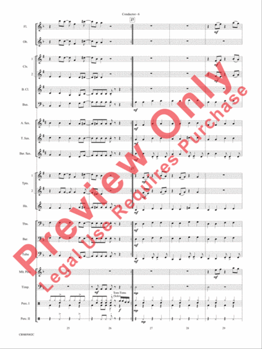 Boulevard of Broken Dreams Concert Band scores gallery preview page 8
