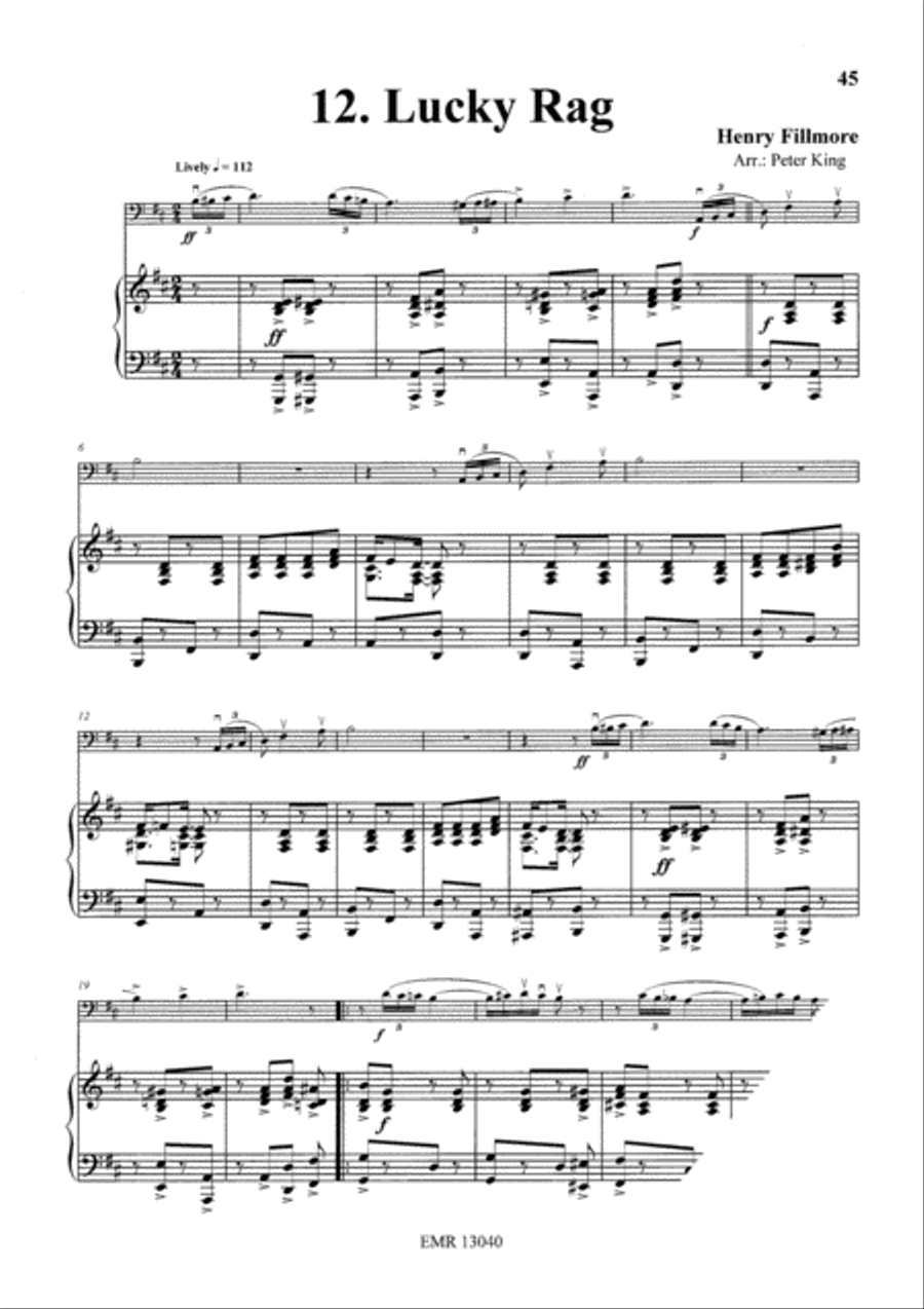 15 Rags Double Bass scores gallery preview page 14