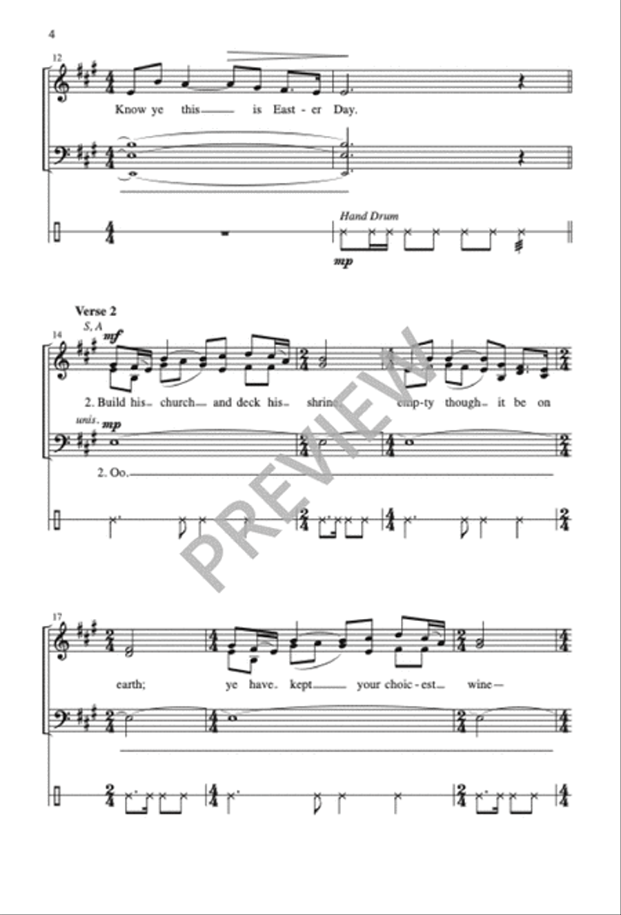 Easter Day SATTB scores gallery preview page 5