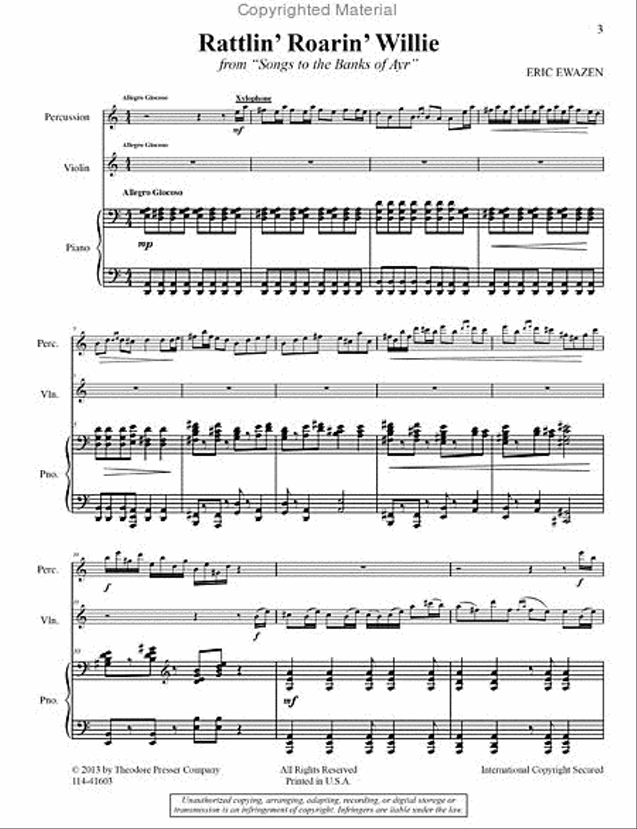 Rattlin' Roarin' Willie Rattlin' Roarin' Willie Chamber Music scores gallery preview page 2