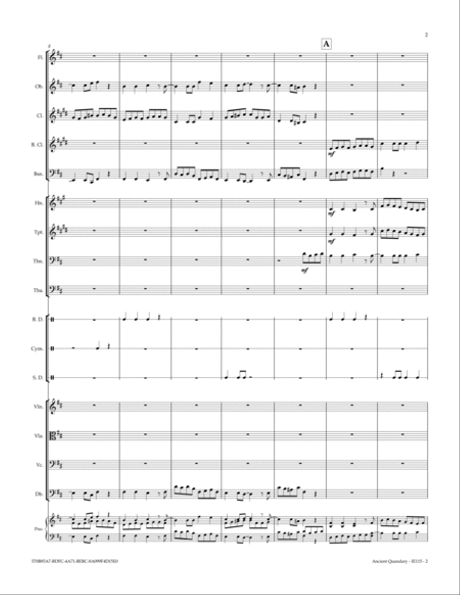 Ancient Quandary Full Orchestra scores gallery preview page 3