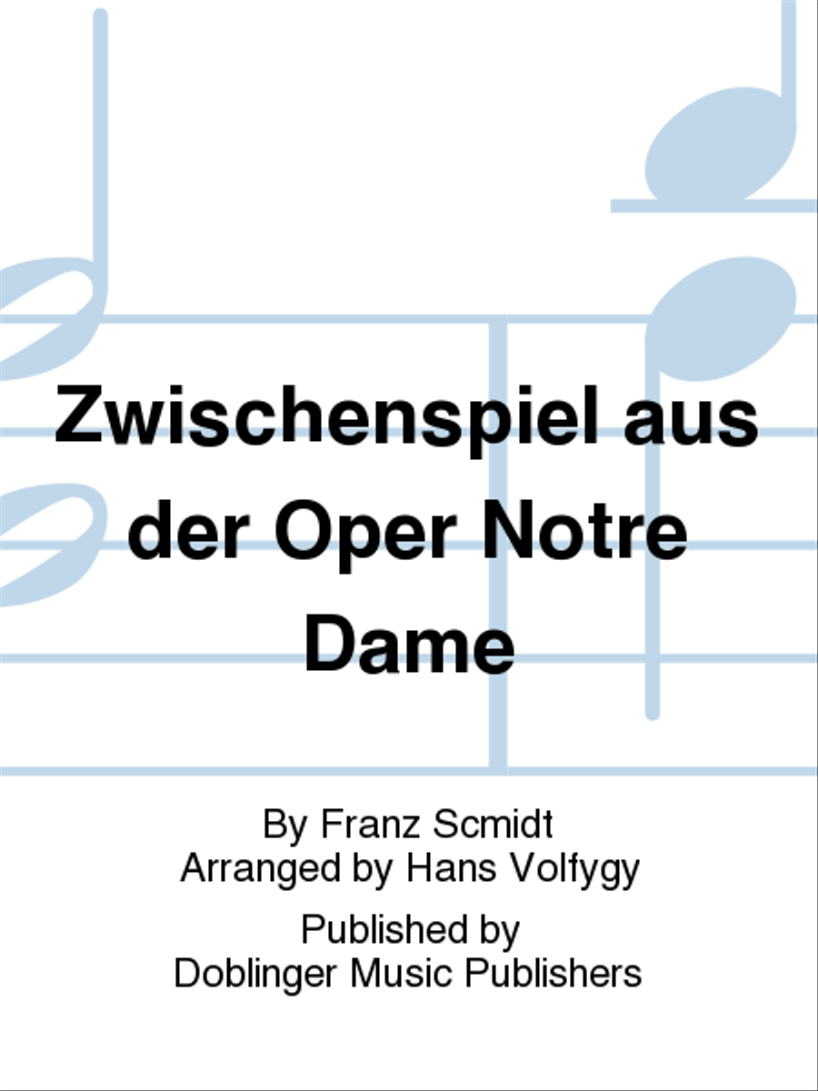 Zwischenspiel aus der Oper Notre Dame Organ scores gallery preview page 1