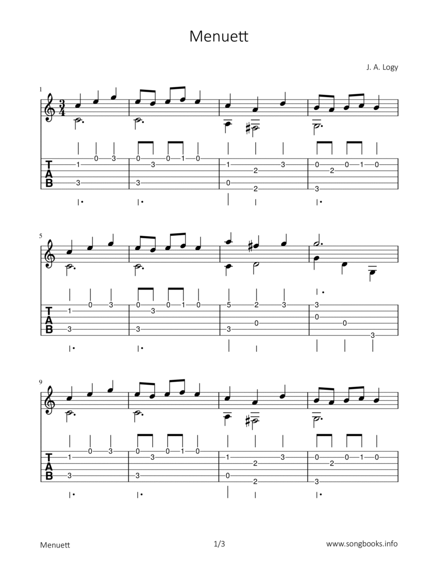 Menuett Menuett Chamber Music scores gallery preview page 1