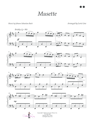 Book cover for Musette (Bach) - EASY!