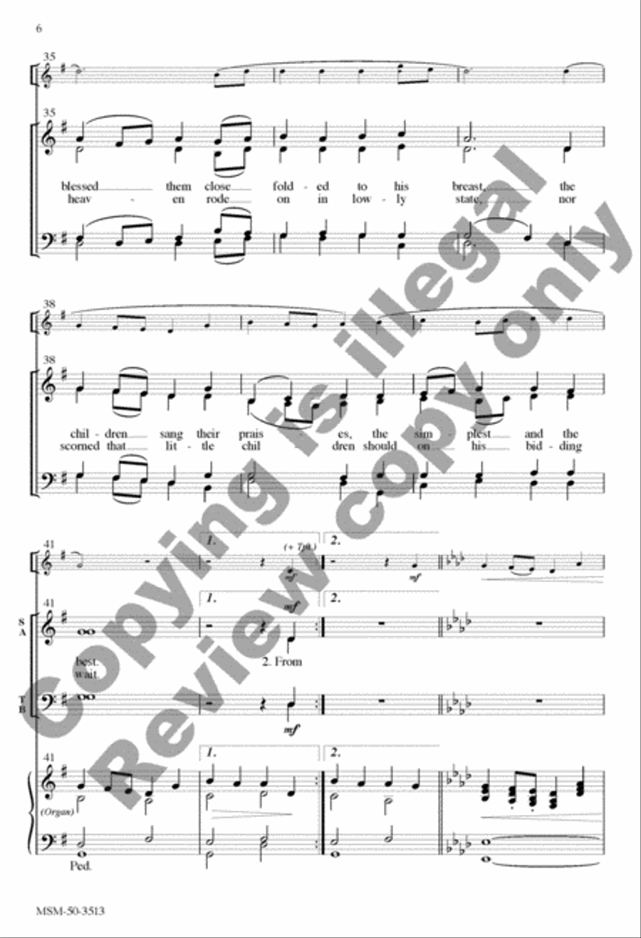 Hosanna, Hosanna! 4-Part scores gallery preview page 6
