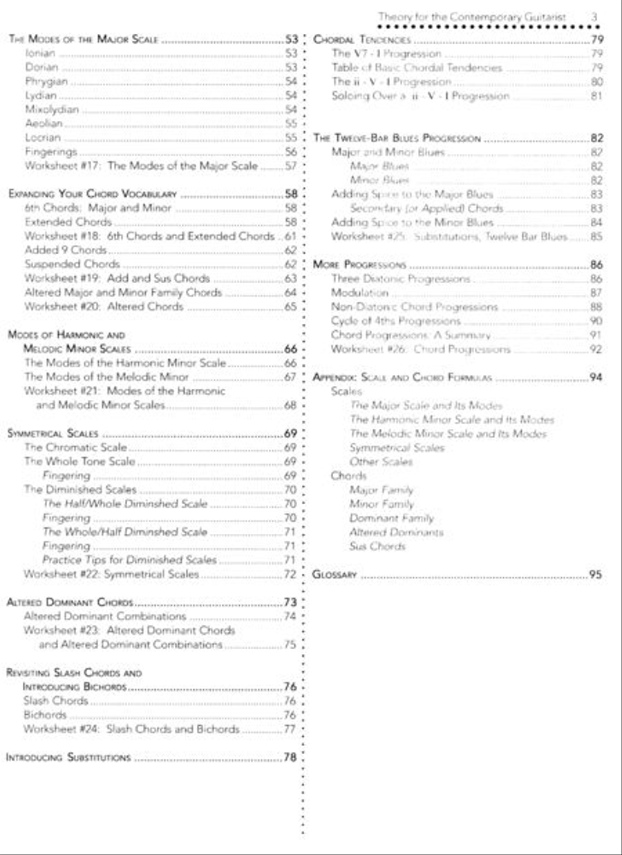 Theory for the Contemporary Guitarist (Book and DVD) Guitar scores gallery preview page 3