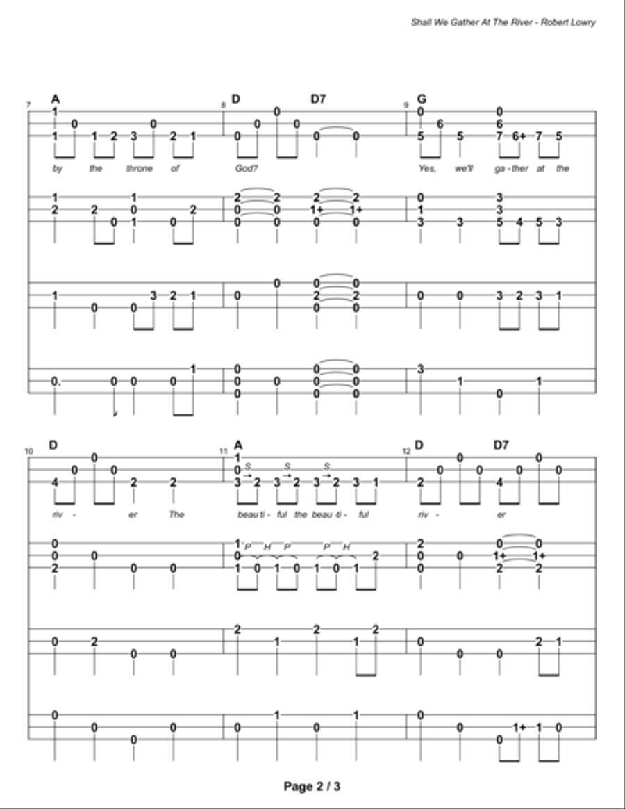 Shall We Gather at the River (ensemble) Small Ensemble scores gallery preview page 4