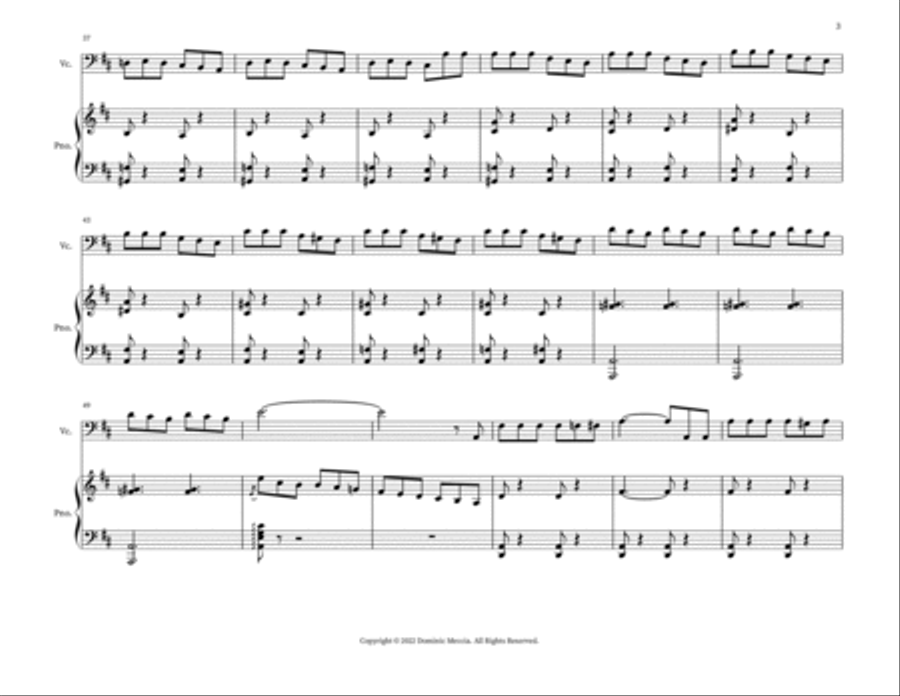 My Name Is John Wellington Wells String Duet scores gallery preview page 3