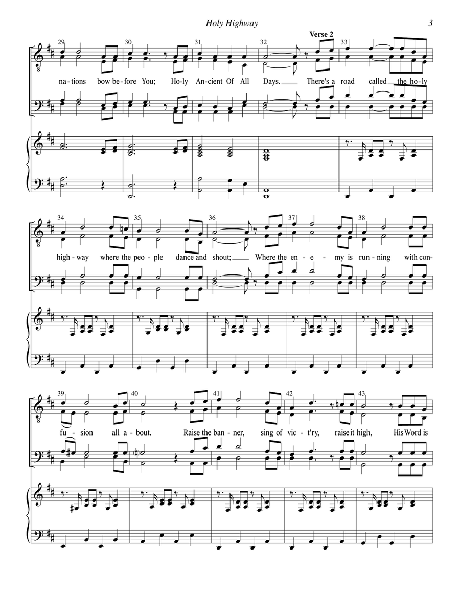 Hear My Song, Lord TTBB scores gallery preview page 3