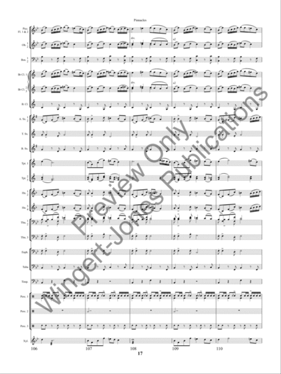 Pinnacles Concert Band scores gallery preview page 20