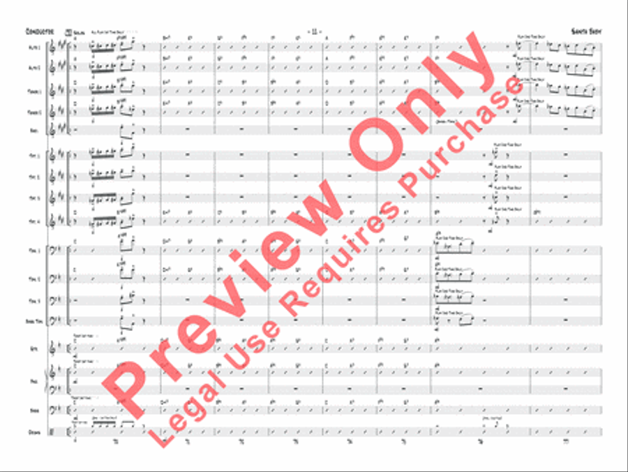 Santa Baby Jazz Ensemble scores gallery preview page 32