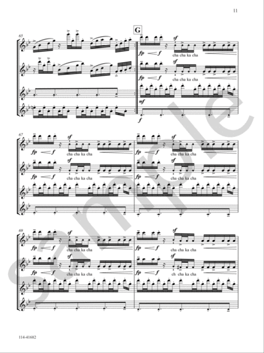Raga Saat Flute Quartet scores gallery preview page 11