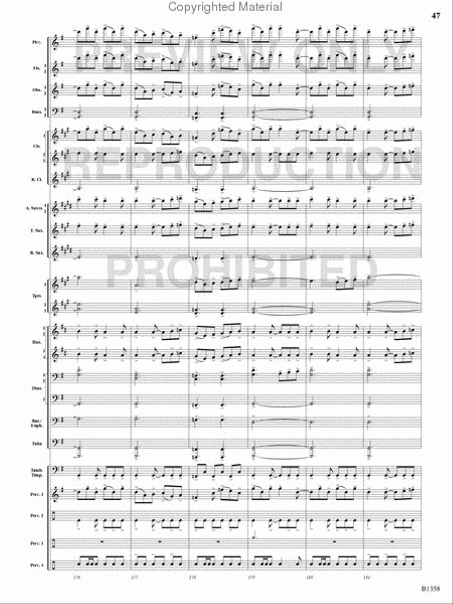 Three Celtic Dances Concert Band scores gallery preview page 46