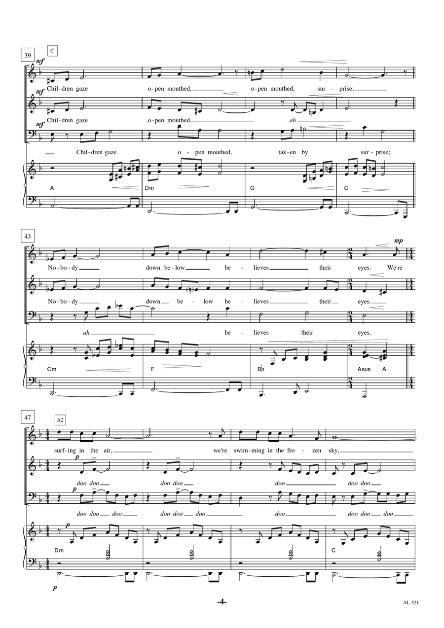 Walking In The Air 3-Part scores gallery preview page 4
