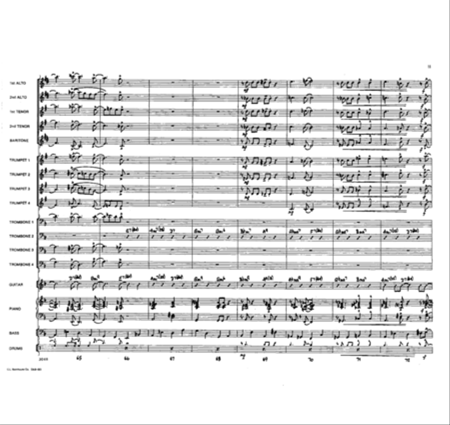 Senorita Blues Jazz Ensemble scores gallery preview page 10