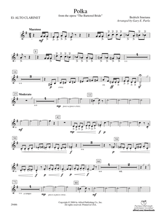 Polka from The Bartered Bride: (wp) E-flat Alto Clarinet