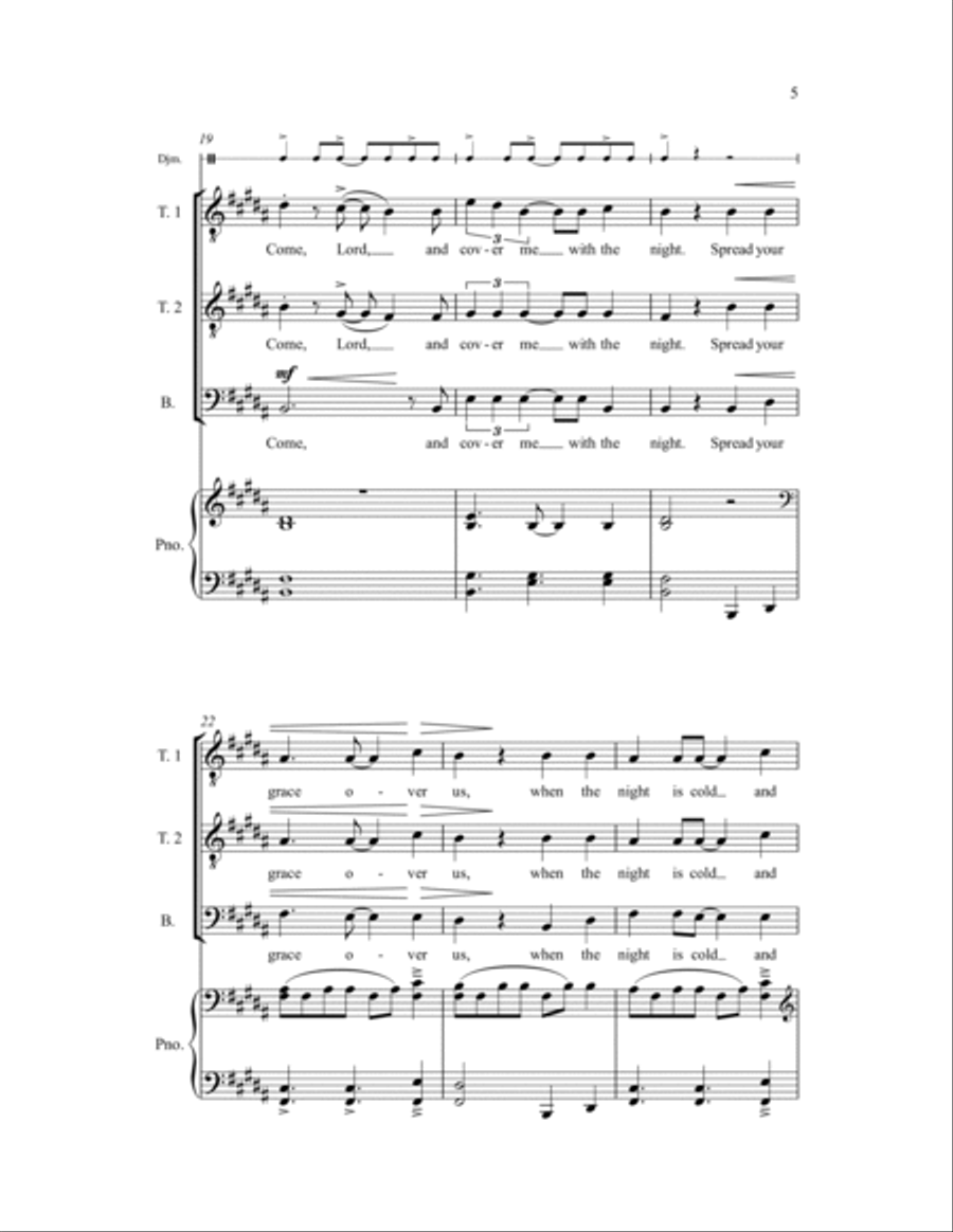 Cover Me with the Night TTB scores gallery preview page 8