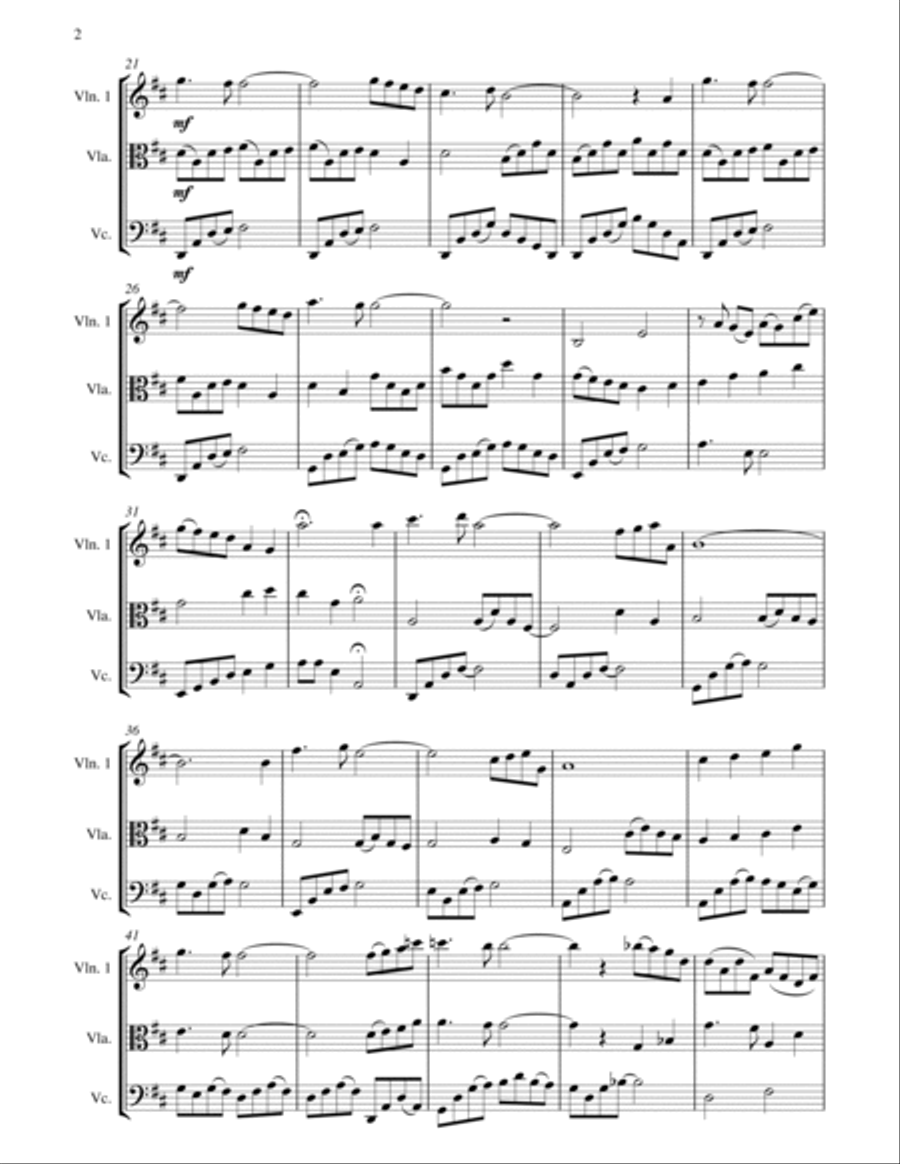 Soliloquy For String Trio String Trio scores gallery preview page 2