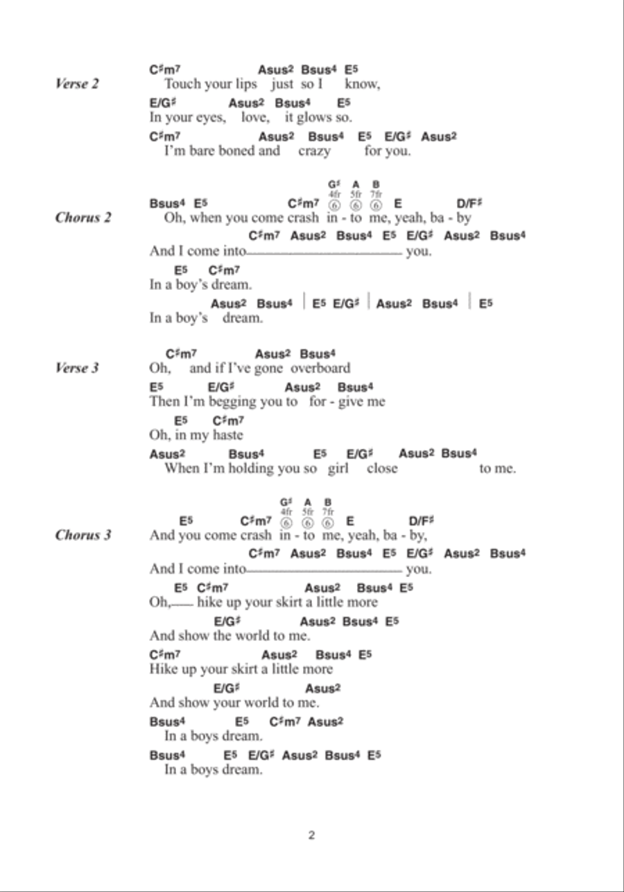 Crash Into Me Acoustic Guitar scores gallery preview page 2