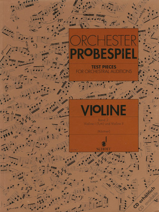 Book cover for Test Pieces for Orchestral Auditions – Violin Volume 2