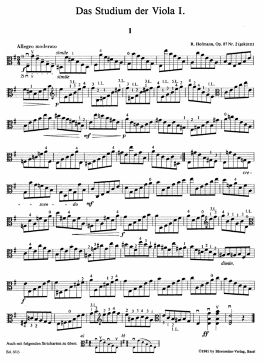 Das Studium der Viola Das Studium der Viola Viola Solo scores gallery preview page 2