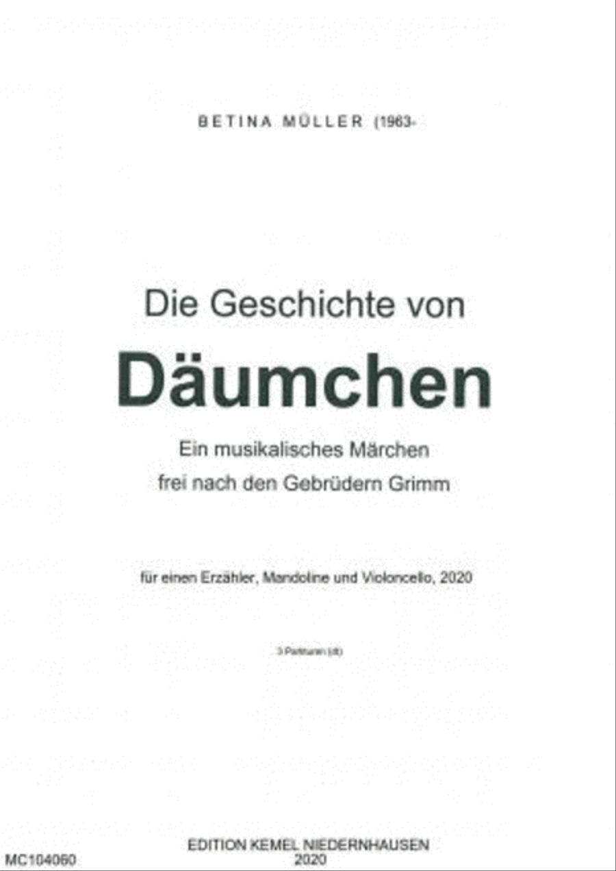 Die Geschichte von Däumchen Voice scores gallery preview page 1