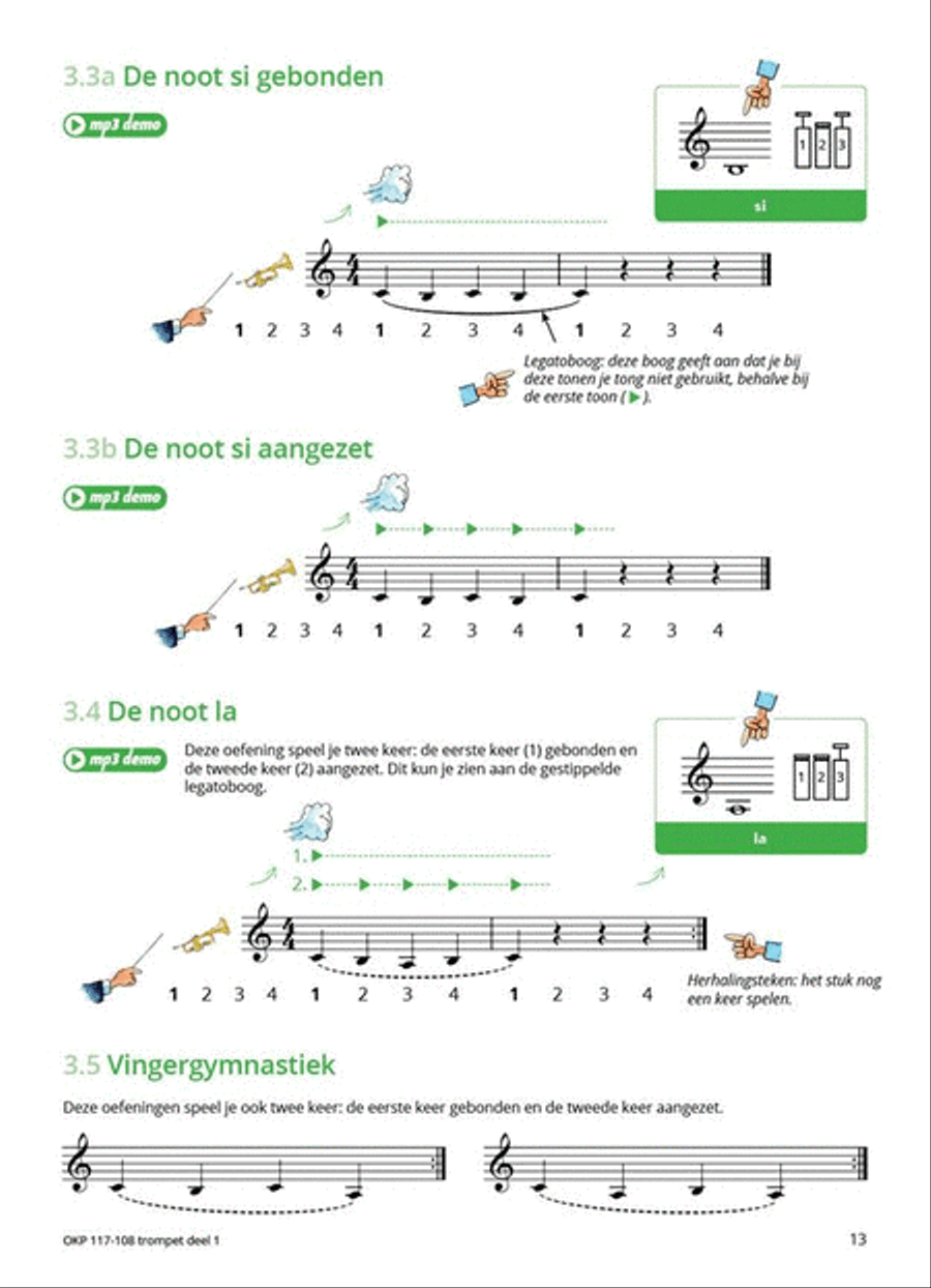 Samen Leren Samenspelen Vlaams Deel 1 Trumpet Solo scores gallery preview page 6