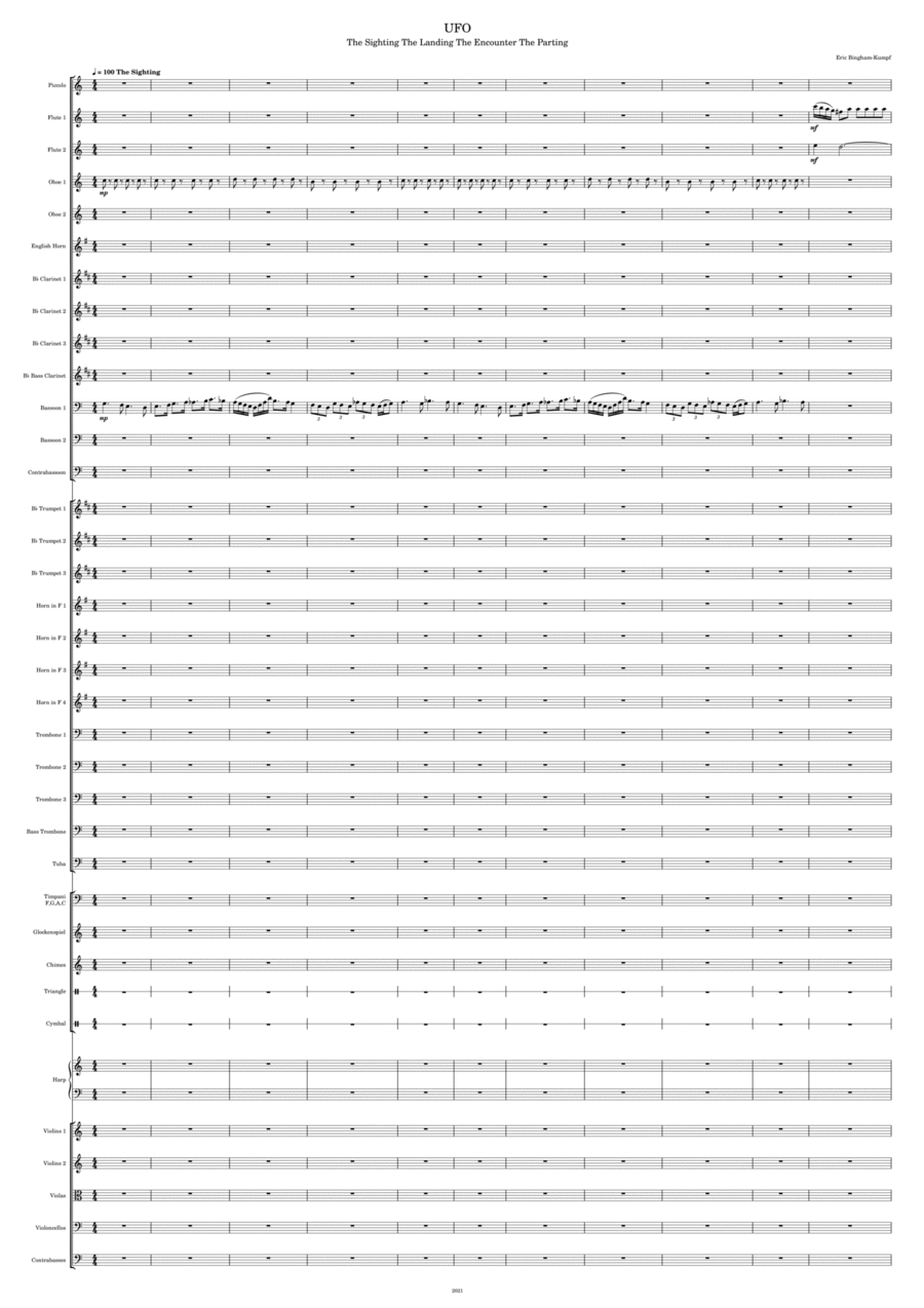 UFO Full Orchestra scores gallery preview page 1