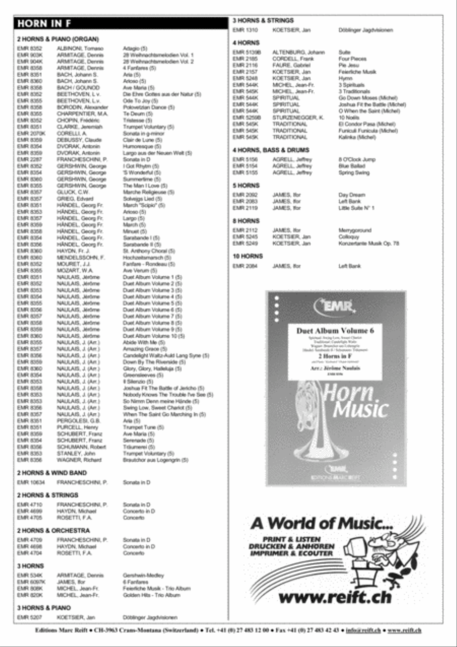 Les Yeux Noirs Horn scores gallery preview page 7
