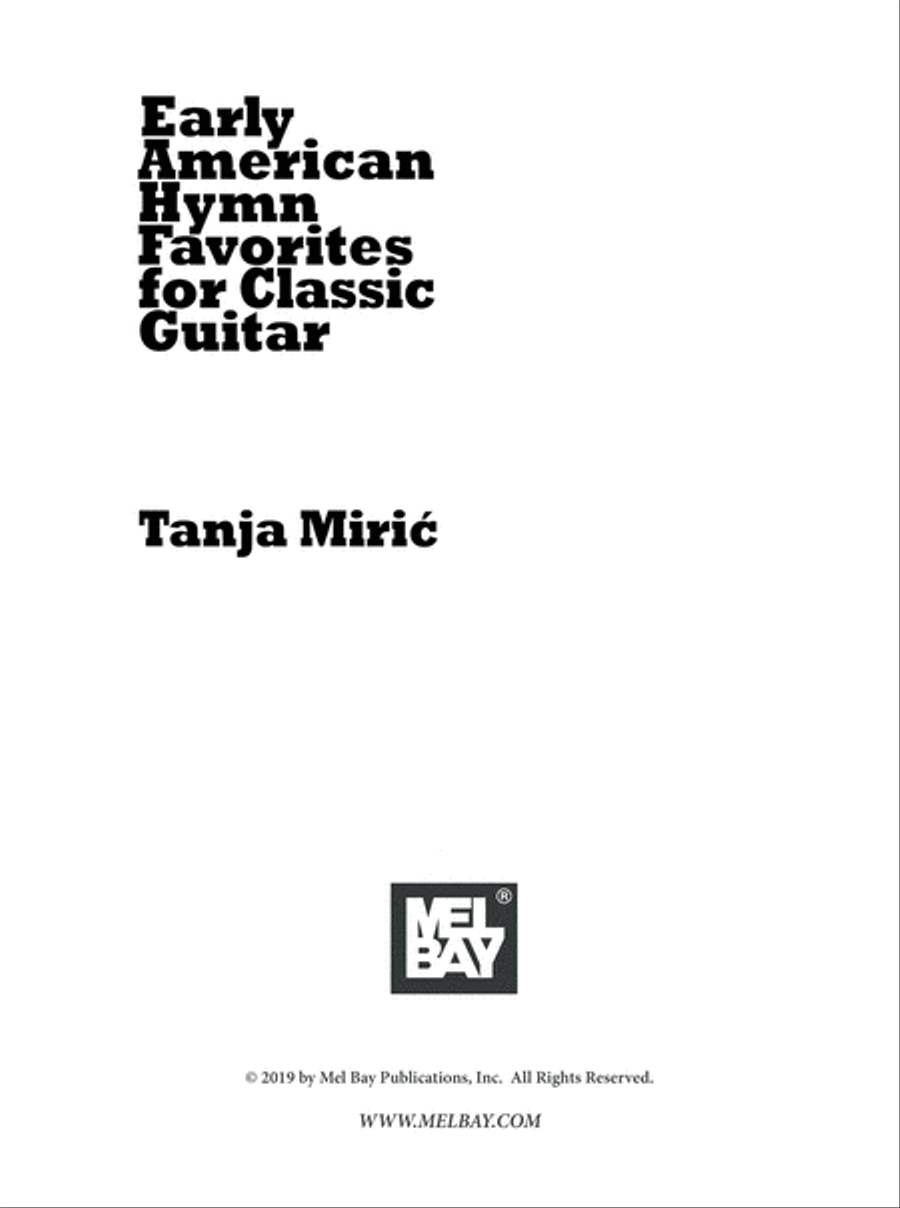 Early American Hymn Favorites for Classic Guitar Lute scores gallery preview page 2
