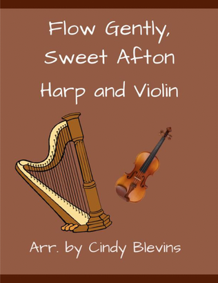 Book cover for Flow Gently, Sweet Afton, for Harp and Violin