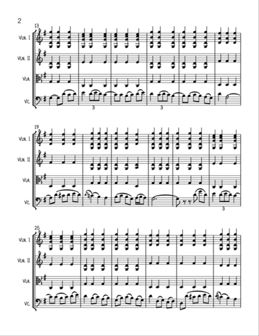 Boccherini Music from MASTER AND COMMANDER - String Quartet String Quartet scores gallery preview page 2