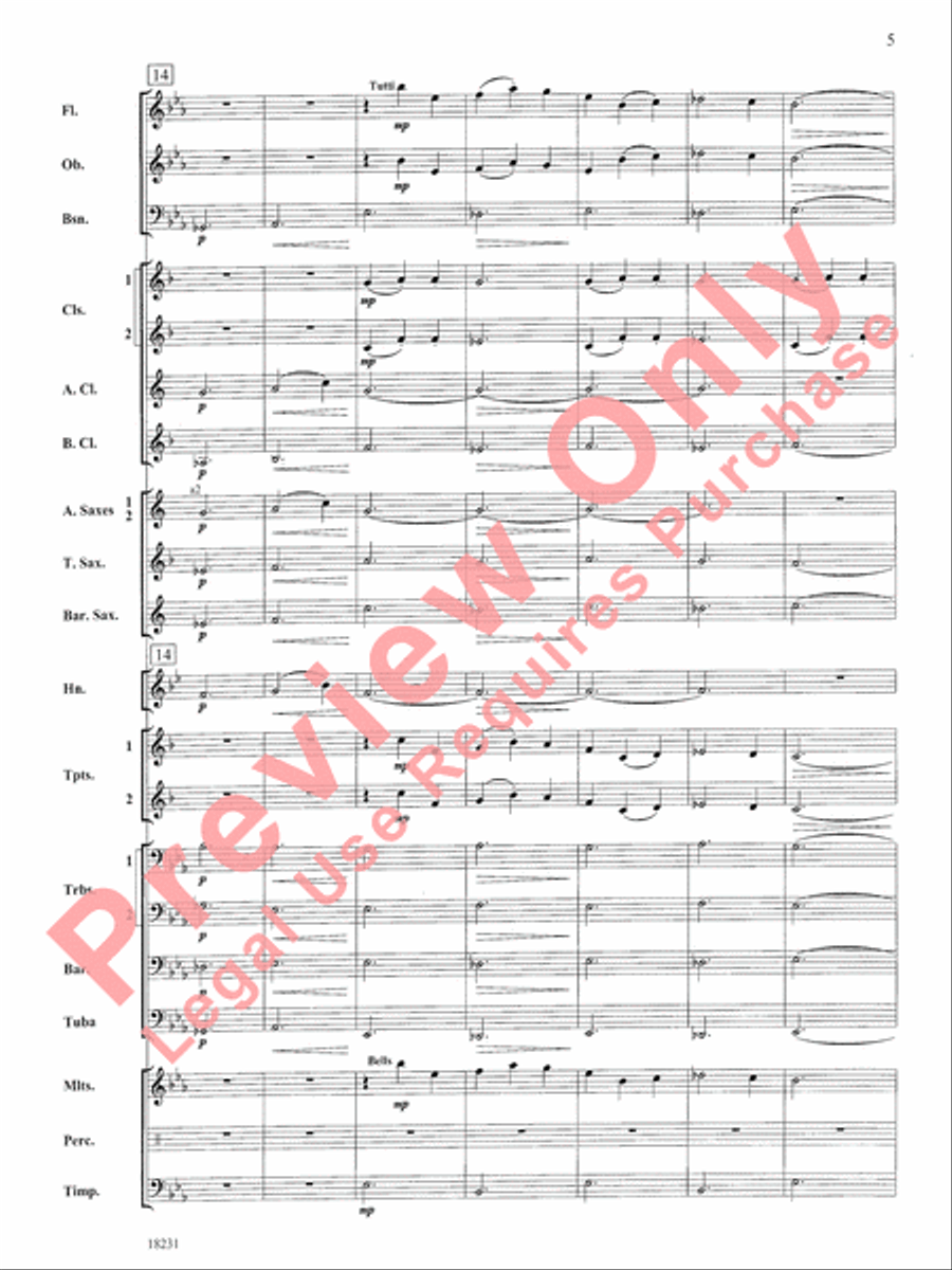 In a French Garden Concert Band scores gallery preview page 6