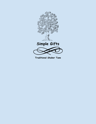 Book cover for Simple Gifts (three violins and cello)