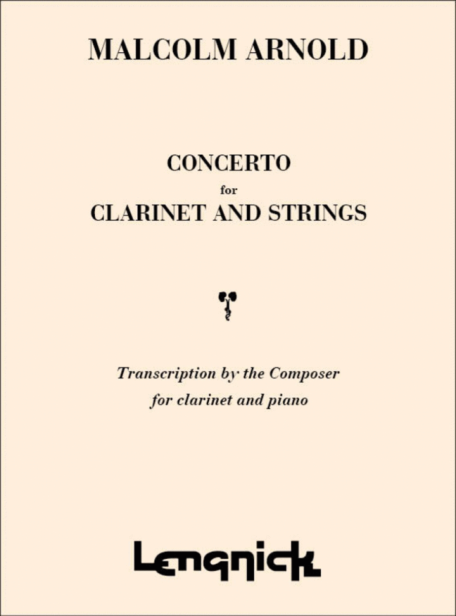 Concerto for Clarinet and Strings Op 20