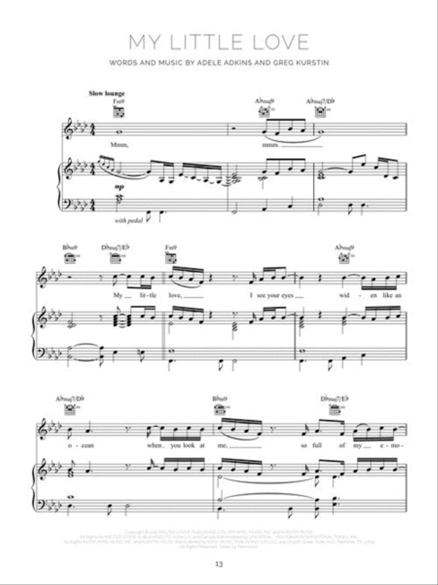 Adele – 30 Piano, Vocal, Guitar scores gallery preview page 6