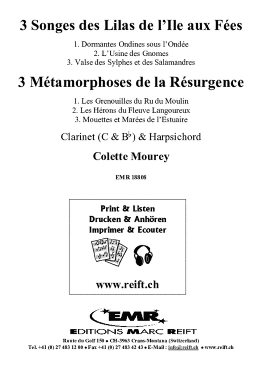 3 Songes des Lilas de l'Ile aux Fees / 3 Metamorphoses de la Resurgence image number null