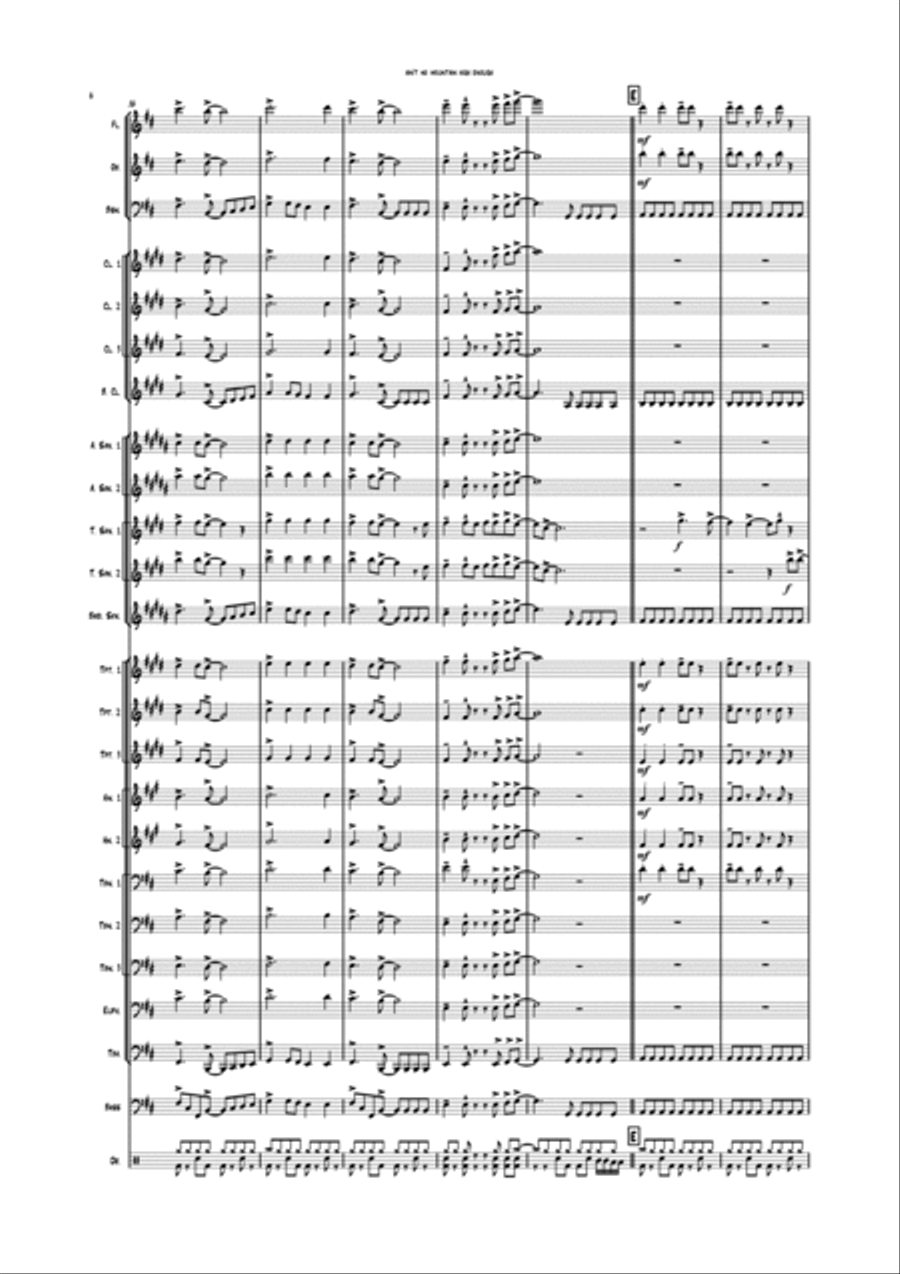Ain't No Mountain High Enough Concert Band scores gallery preview page 6