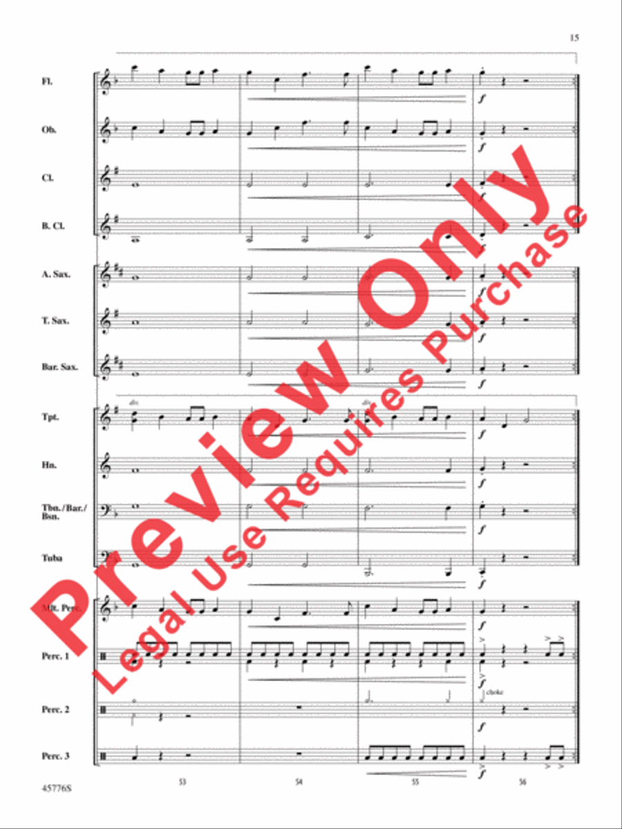 Sorry Concert Band scores gallery preview page 16