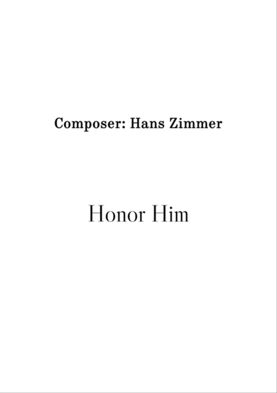 Honor Him Brass Ensemble scores gallery preview page 1