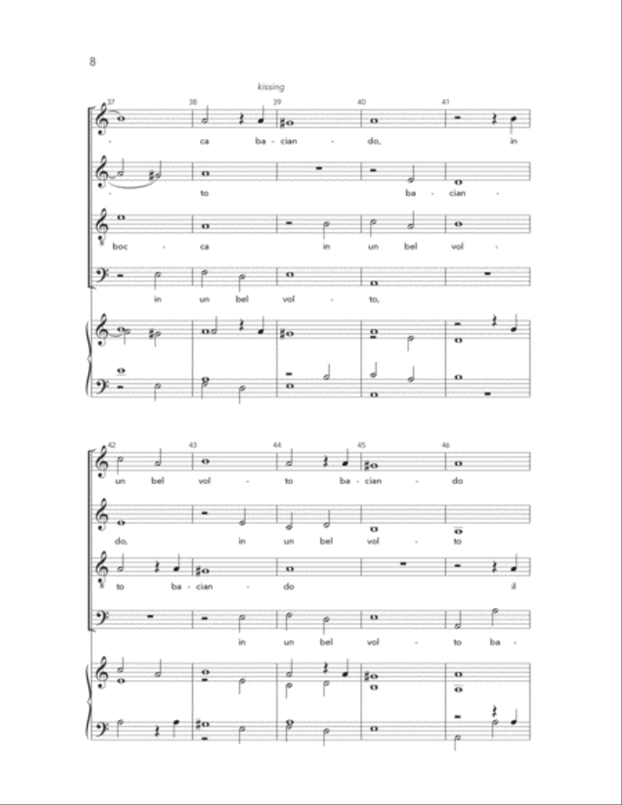 Baciai Per Aver Vita 4-Part scores gallery preview page 6