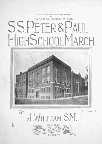 S.S. Peter & Paul High School March. Vocal Score